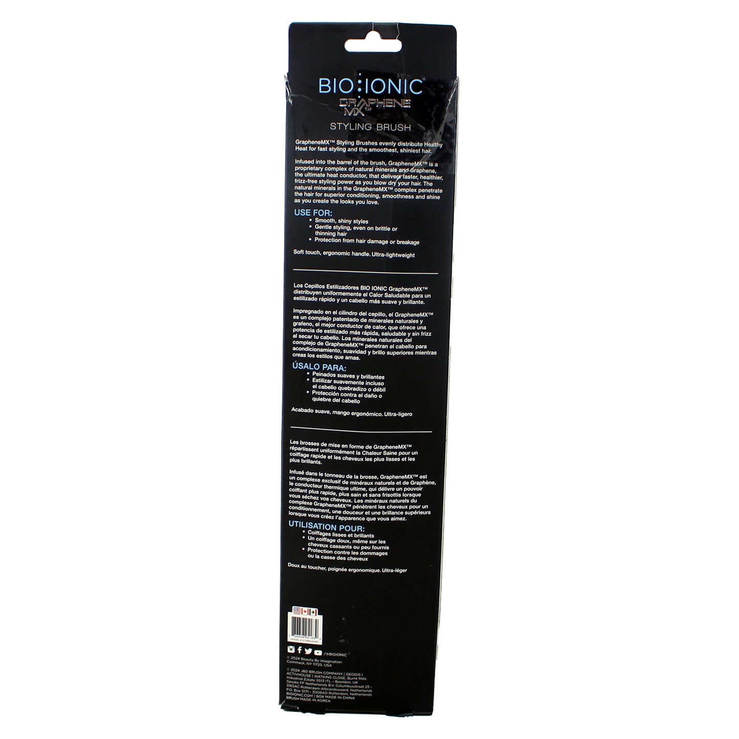Bio Ionic Graphene MX Large Styling Brush Black