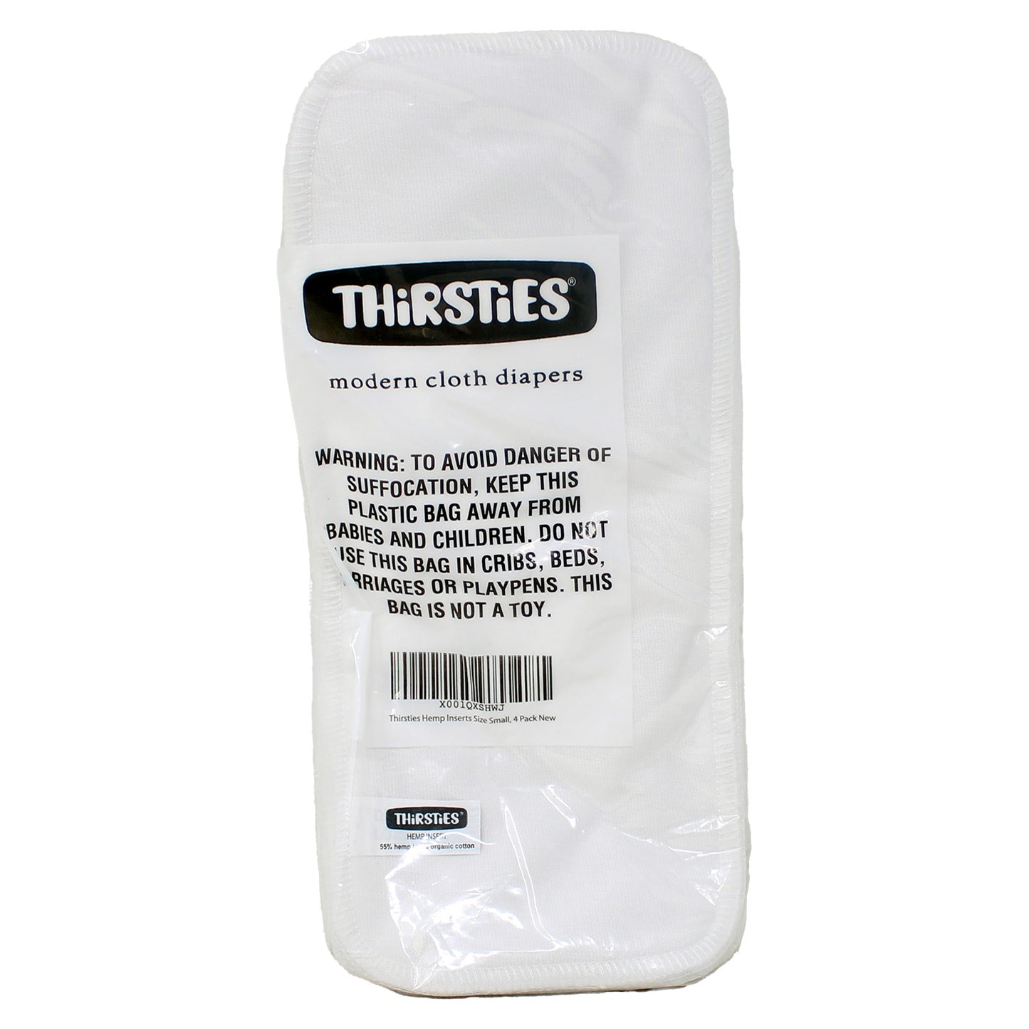 Thirsties Hemp Modern Cloth Diapers Size Small (4 Pack)