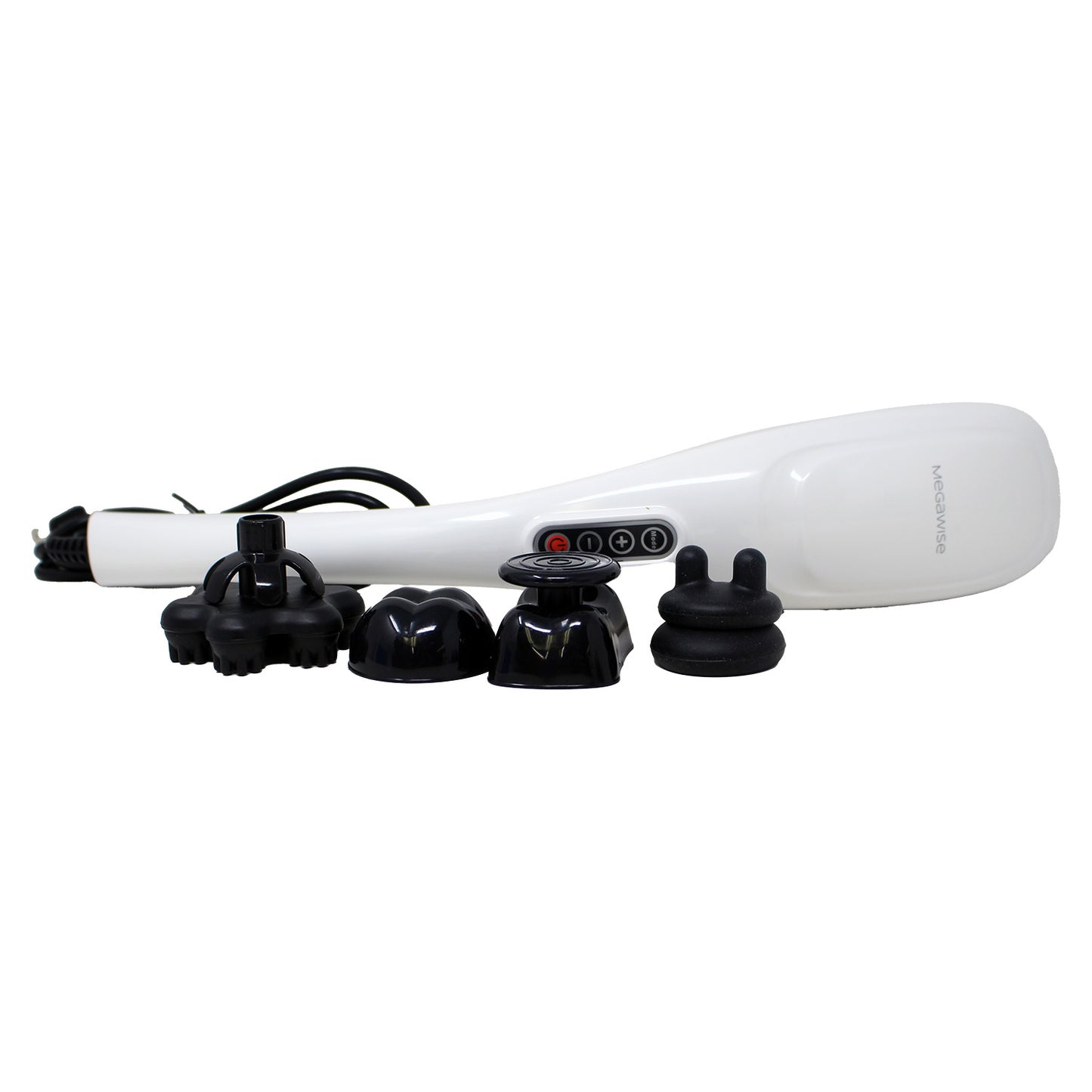Megawise Handheld Back Massager Pearl White 1 Count