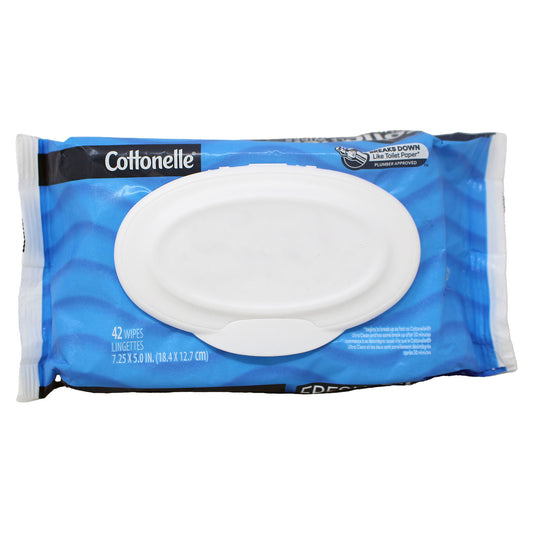 Cottonelle Flushable Wet Wipes, 3 Packs, 42 Wipes Per Pack