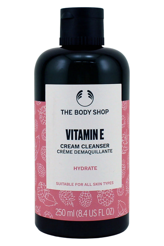 The Body Shop Vitamin E Cream Cleanser Hydrate for All Skin Types 8.4 Fl Ounces