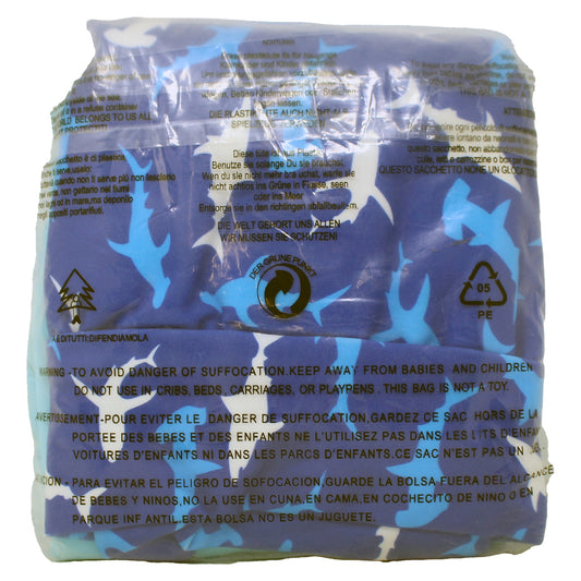 BIG ELEPHANT Reusable Baby Swim Diapers 12-24 Months Blue/Sharks (3 Pack)