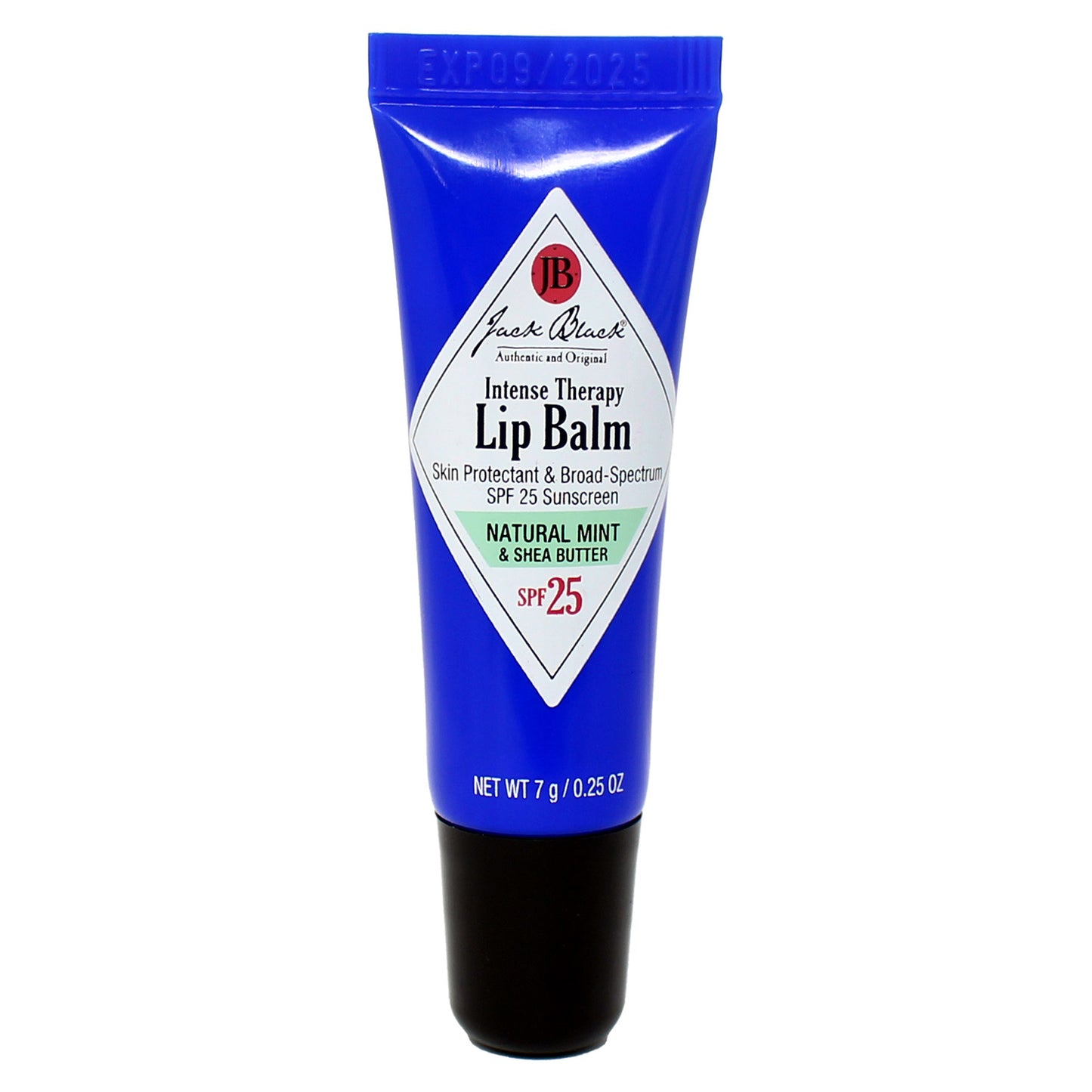 Jack Black Intense Therapy Lip Balm SPF 25 Natural Mint & Shea Butter 0.25 Ounce