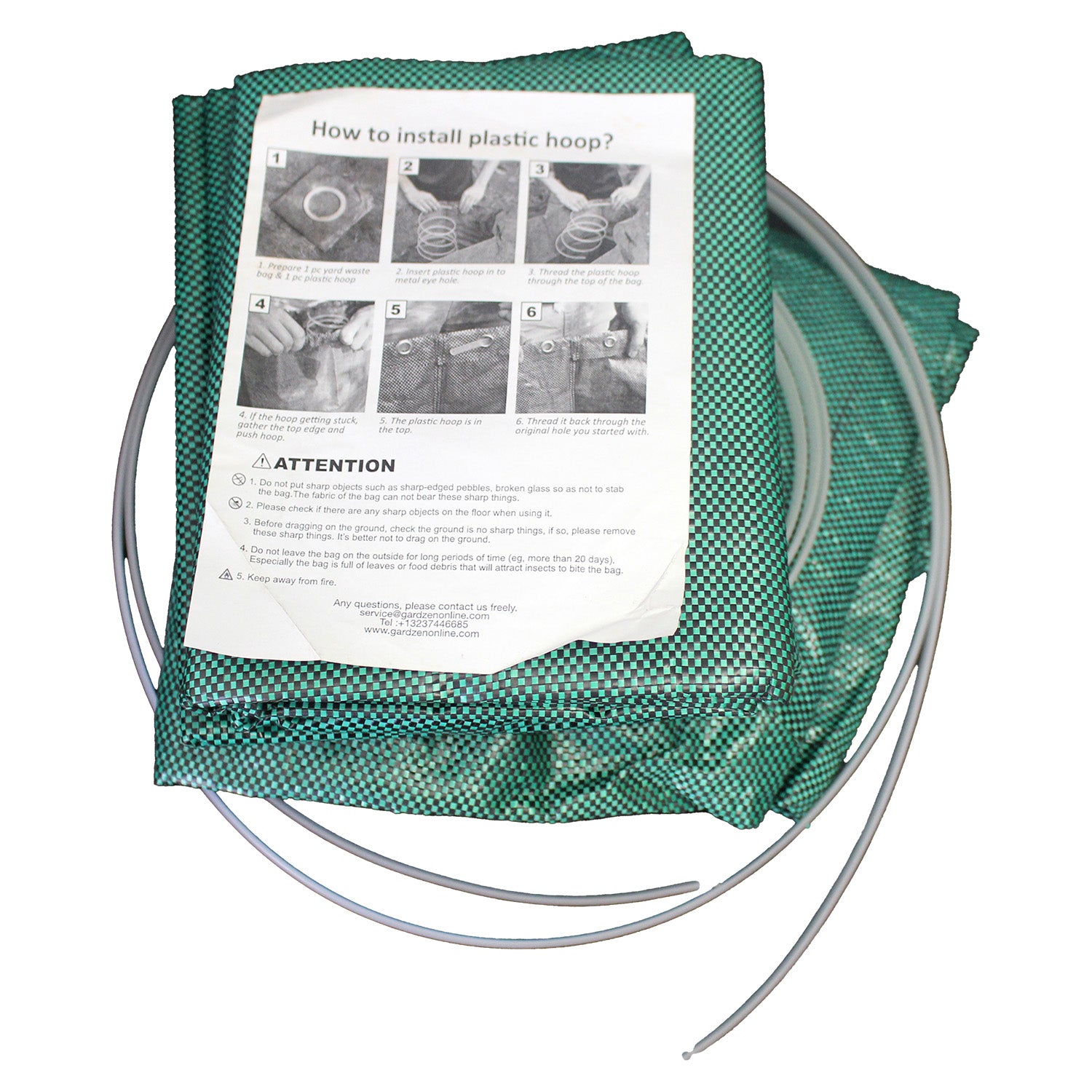 Gardzen 3 Pack Different Size Reuseable Garden Bags (32/40/72 Gallon Bags)