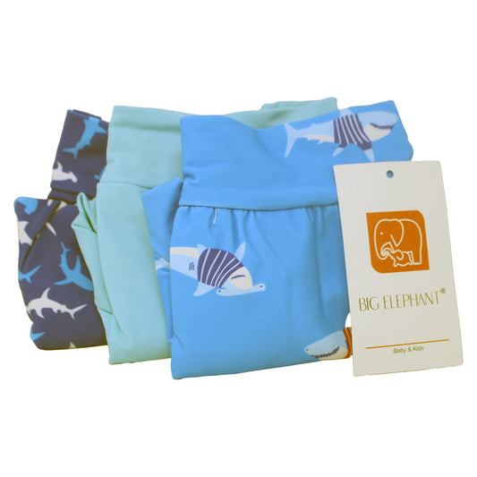 BIG ELEPHANT Reusable Baby Swim Diapers 3 Pieces (Size 3T)