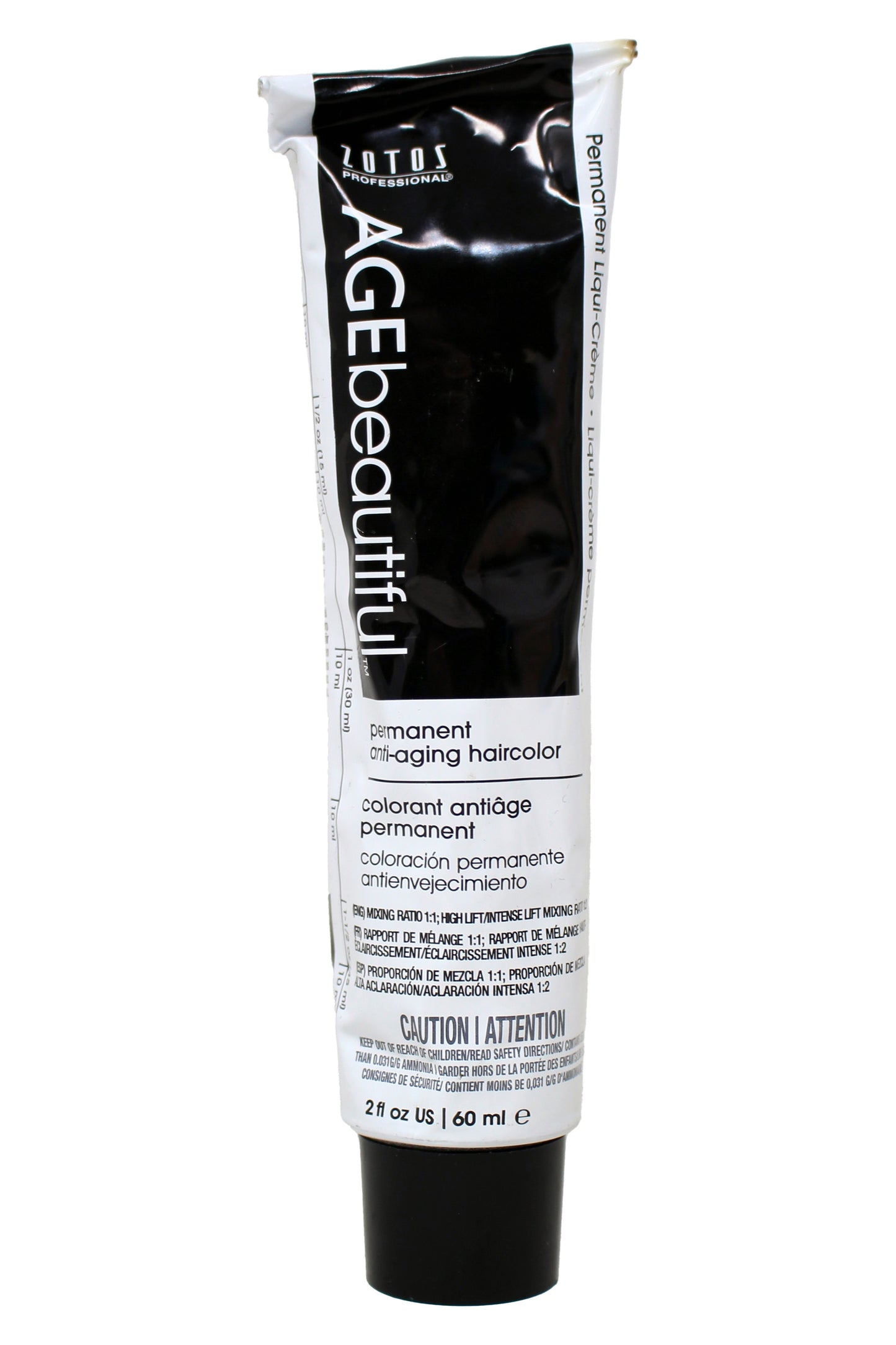 AGE Beautiful Permanent Hair Color Dye Liqui Creme 3N Darkest Brown 2 Ounces