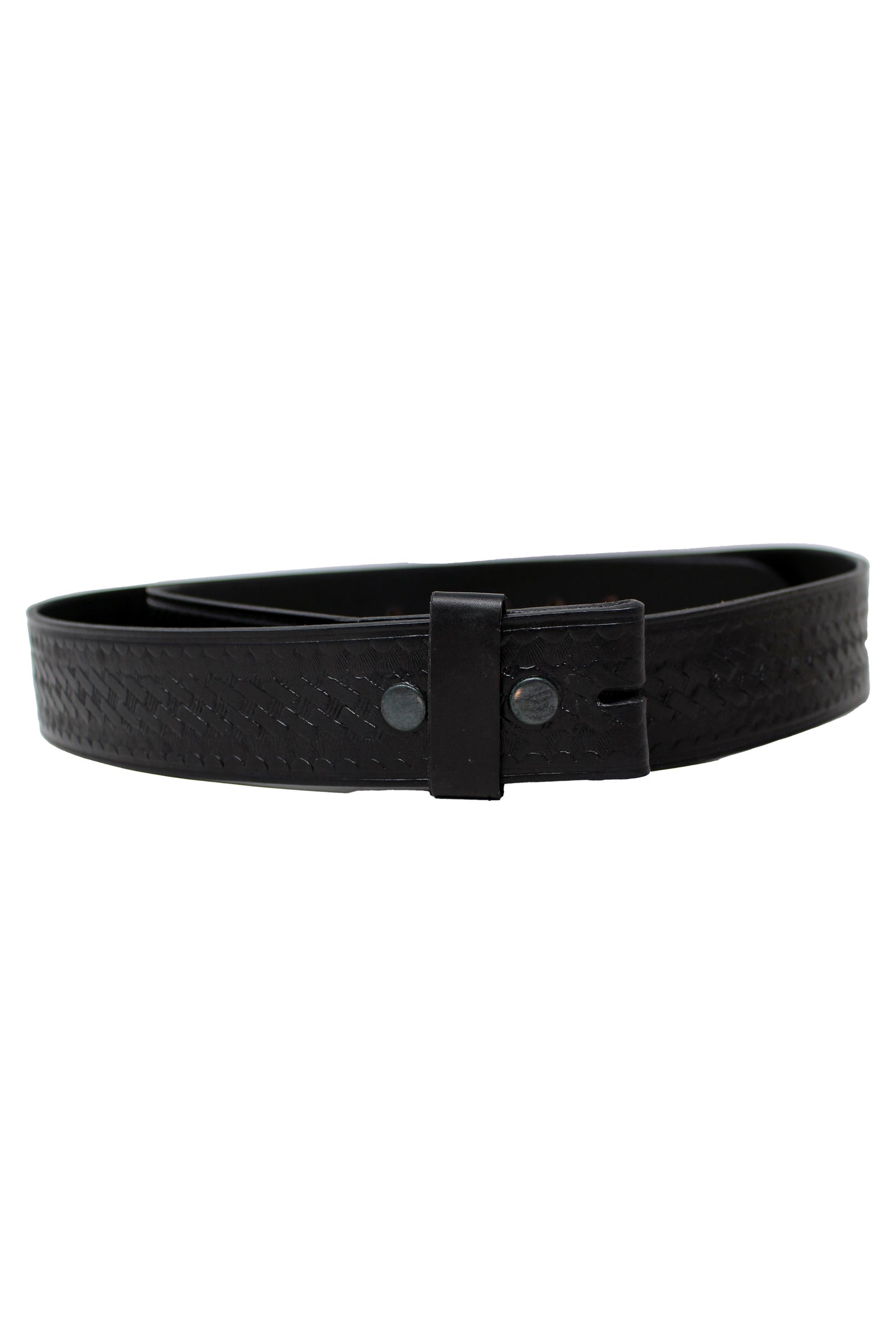 Solar 1 Duty Gear 50 Inch Waist Basketweave Leather Garrison Belt (Black)