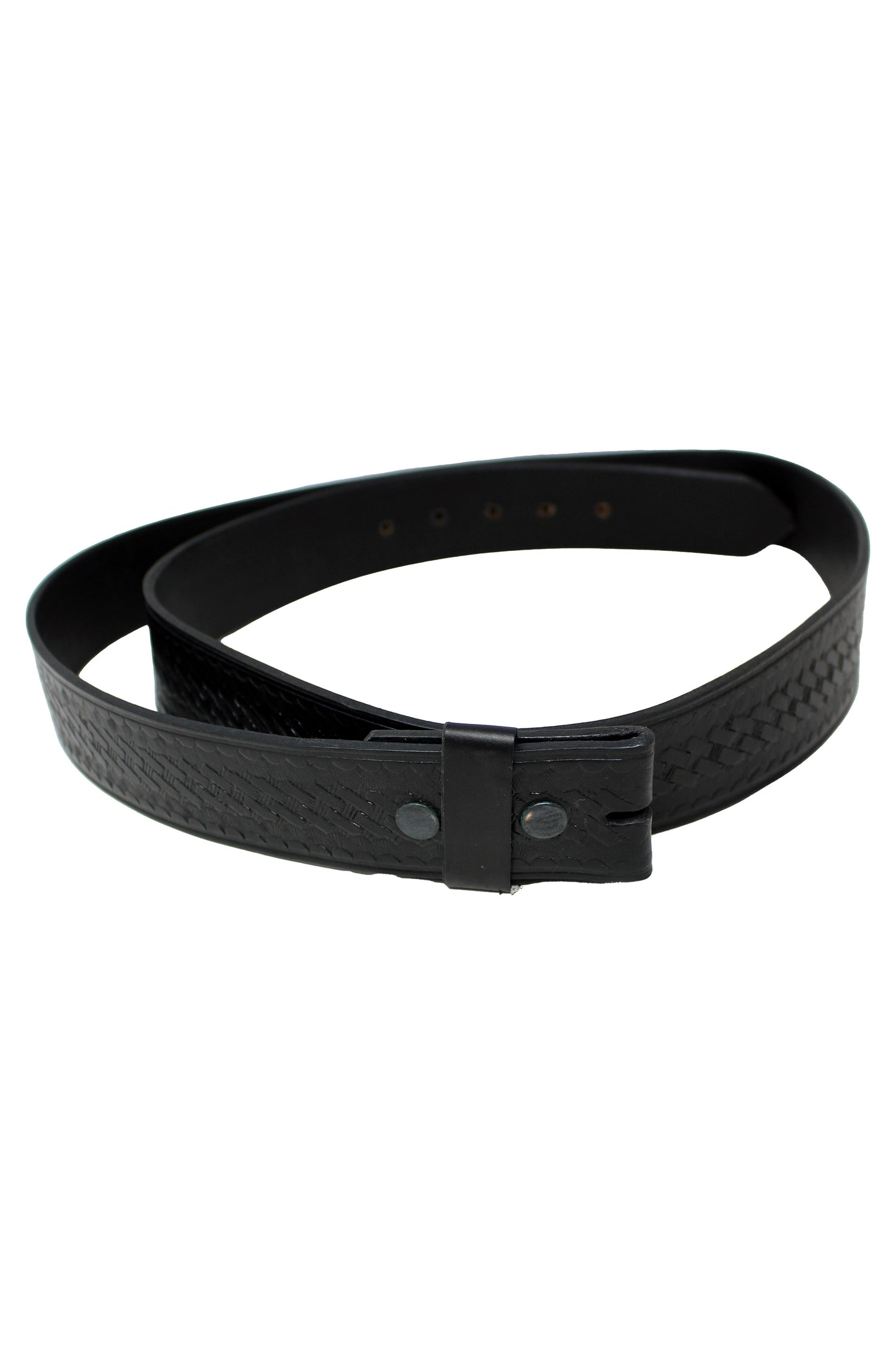 Solar 1 Duty Gear 50 Inch Waist Basketweave Leather Garrison Belt (Black)