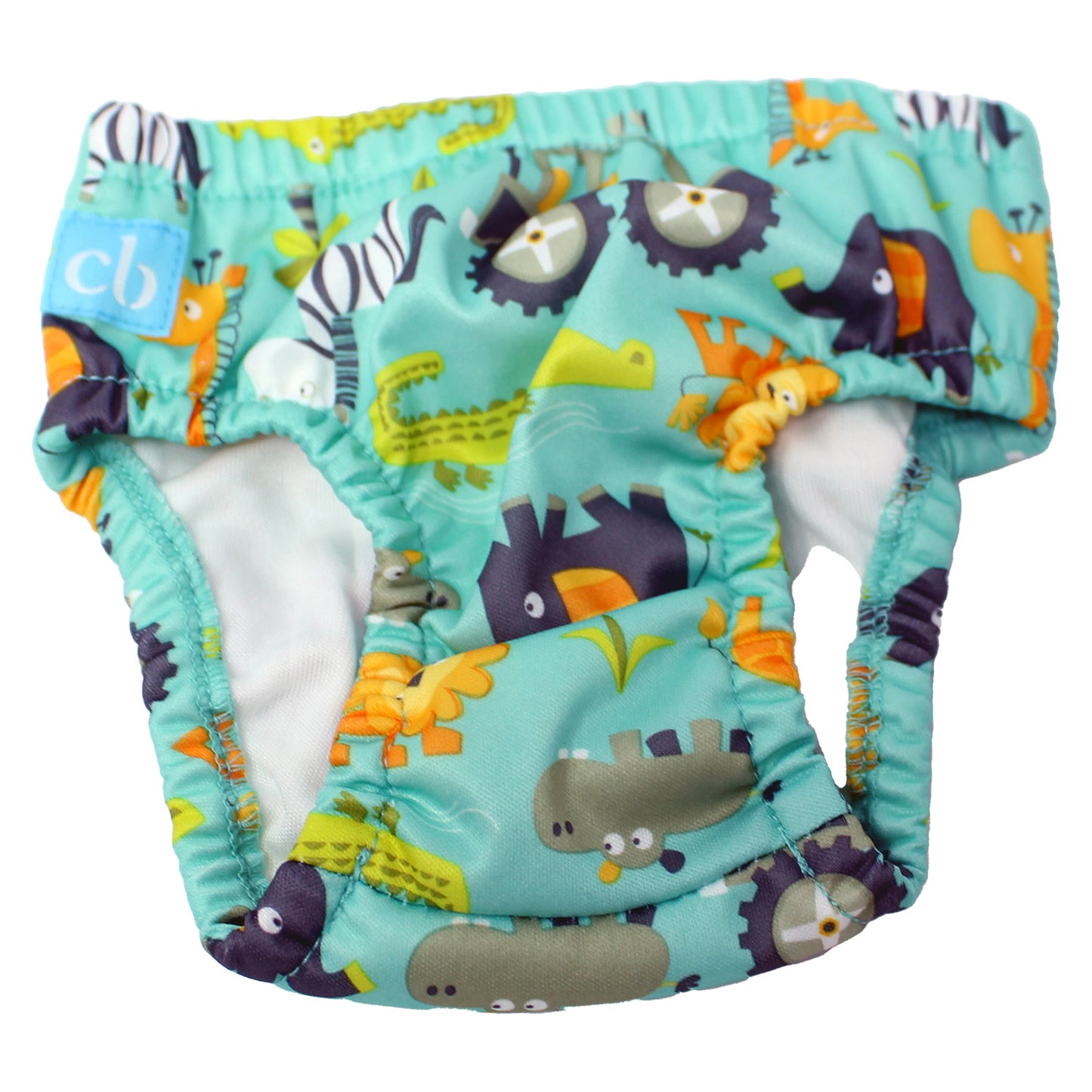 Charlie Banana Reusable Swim Diaper, Gone Safari, Size Small (12-20 lbs.)