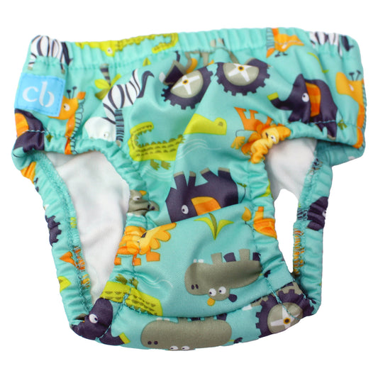 Charlie Banana Reusable Swim Diaper, Gone Safari, Size Small (12-20 lbs.)