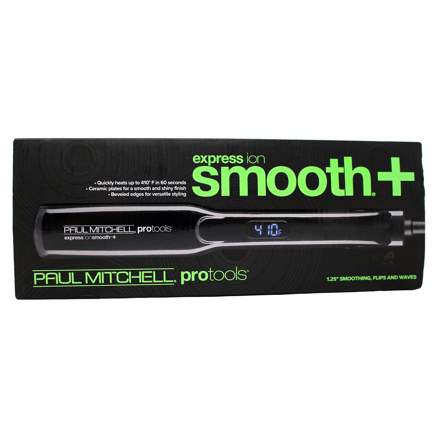 Paul Mitchell Pro Tools Express Ion Smooth + 1.25 Inch Flat Iron Black 1 Count