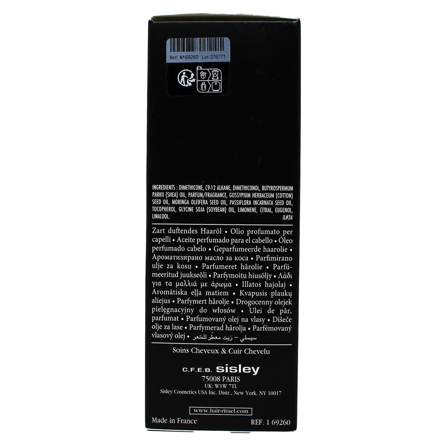 Sisley Hare Care Oil Glossiness and Nutrition 100ml