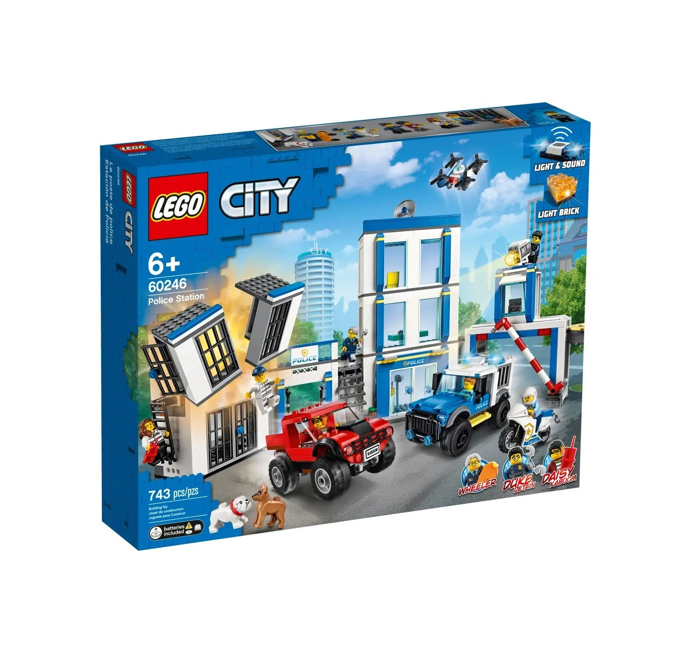 Lego, City, Police Station, Construction Set, 60246, Unisex, 5+ years, 743 pcs