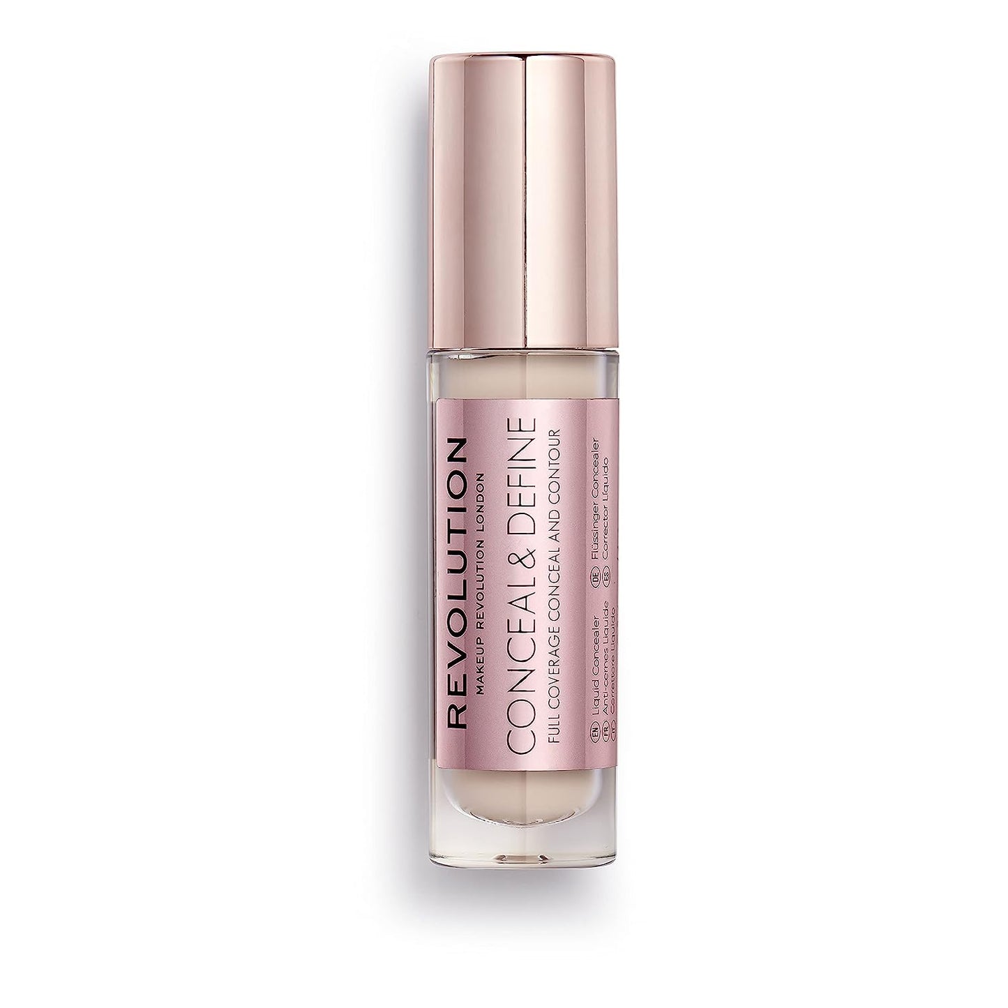 Makeup Revolution, Conceal & Define, Corrective, Liquid Concealer, C1, 4 g