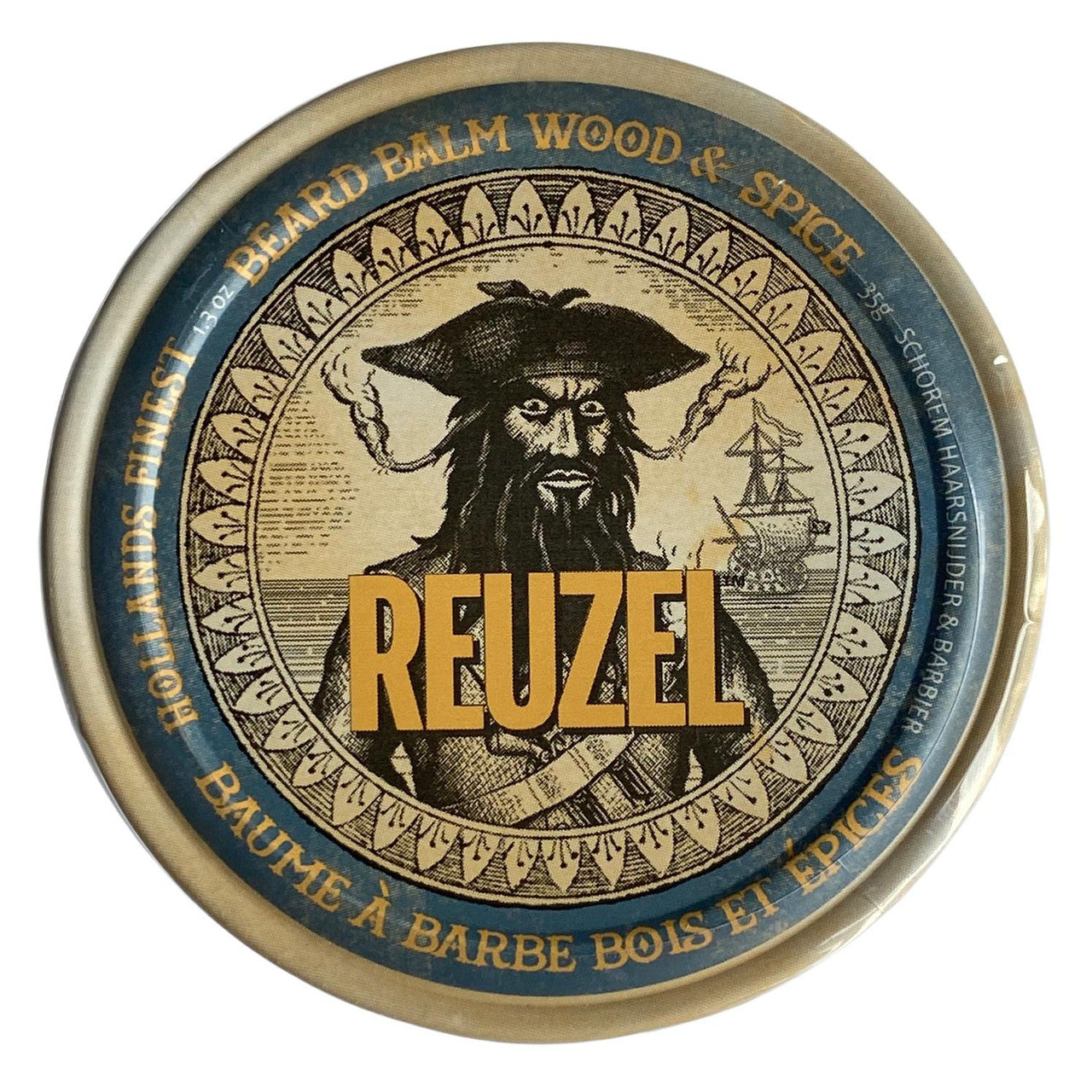 Reuzel, Wood & Spice, Shea Butter & Argan Oil, Beard Balm, Moisturizing, 35 g