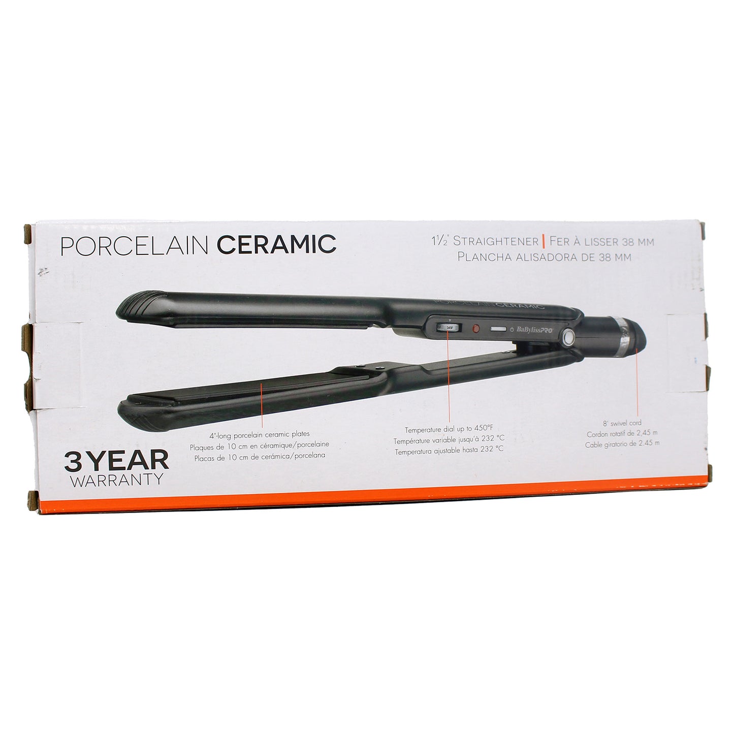 Babyliss Pro Porcelain Ceramic 1.5 Inches Flat Iron 1 Count