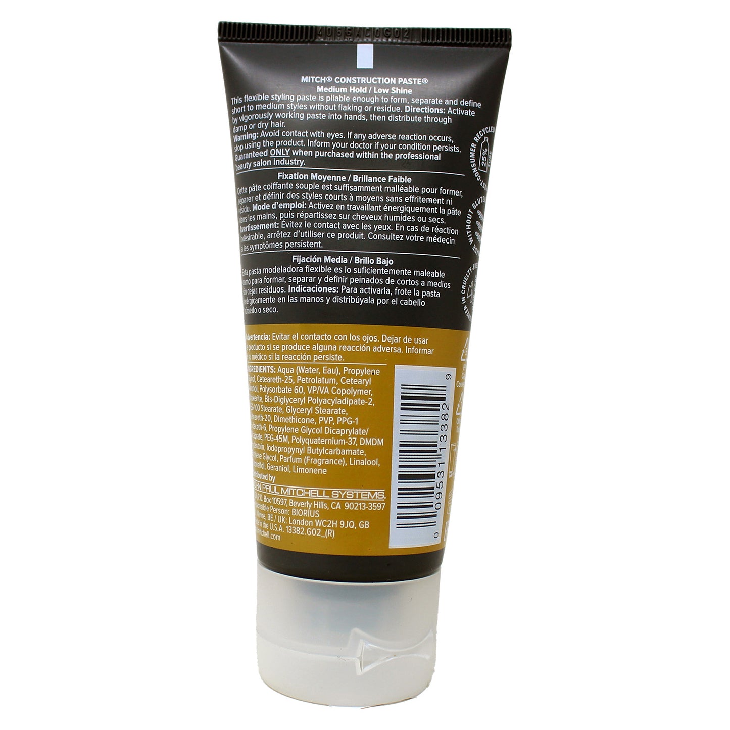 Mitch by Paul Mitchell, Styling Construction, Paraben-Free, Hair Styling Paste, For Styling, Flexible Hold, For Hair, 75 ml