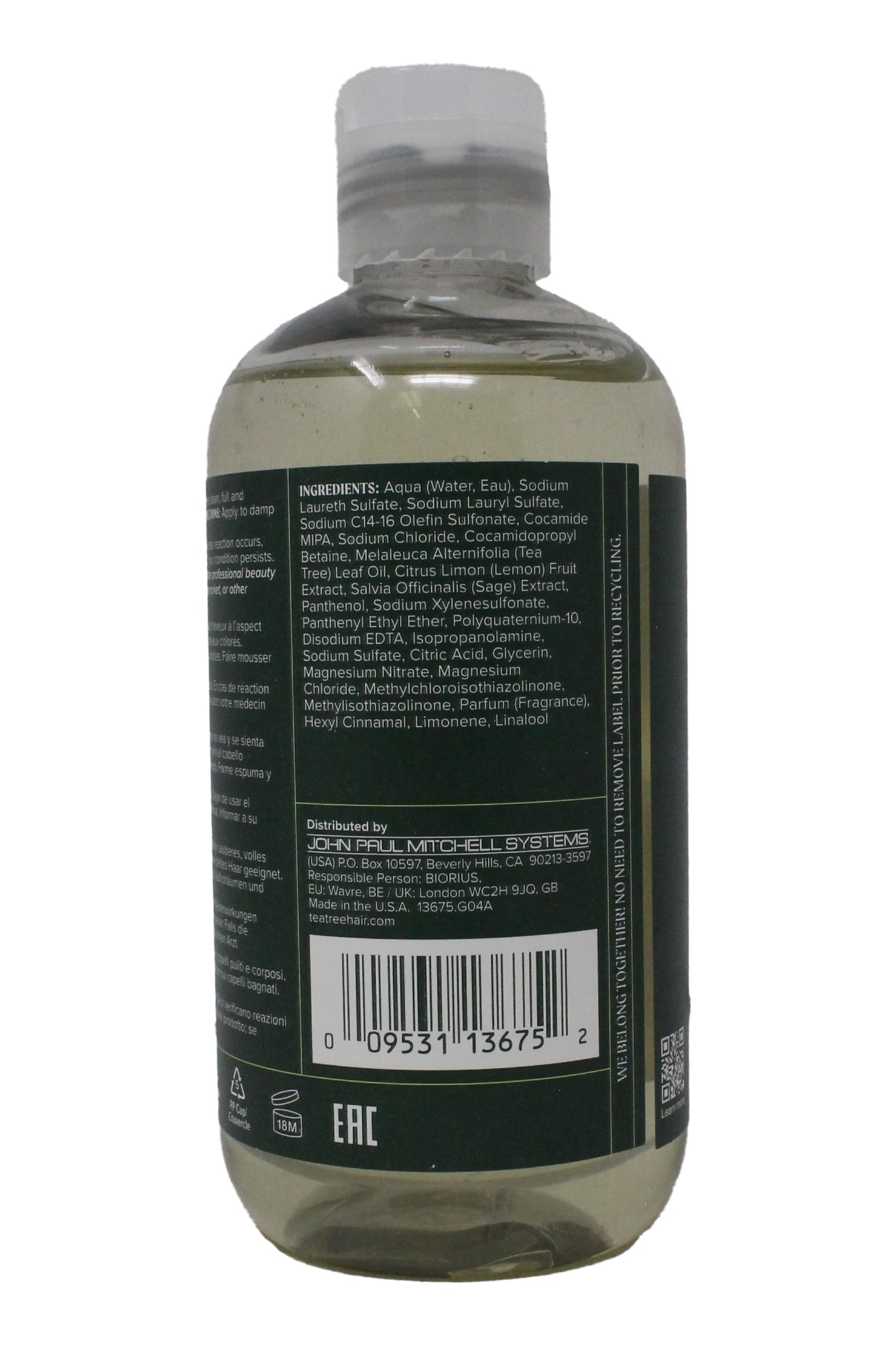 Paul Mitchell Tea Tree Lemon Sage Thickening Shampoo 10.14 Ounce