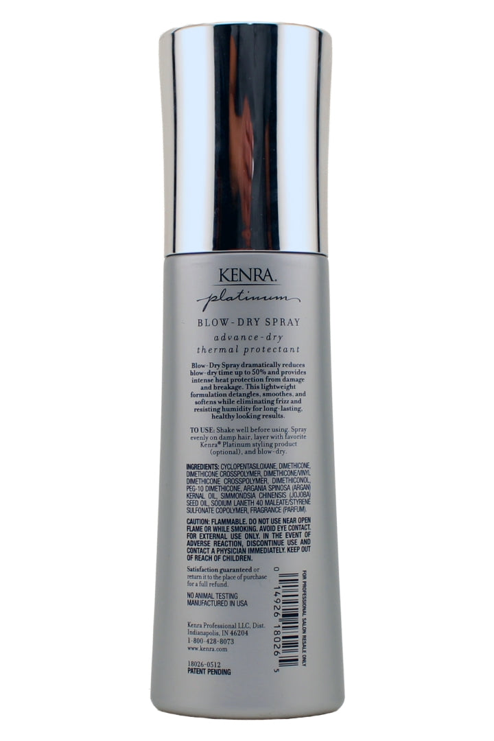 Kenra Platinum Blow Dry Spray Thermal Protectant 6.8 Fl Ounce