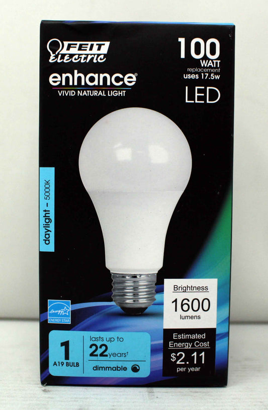 Feit Electric LED Enhance A19 Light Bulb Daylight