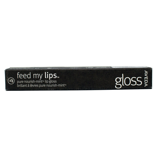 Aveda Feed My Lips Pure Nourish-Mint Lip Gloss 8 Gold Shimmer 0.34 Ounce