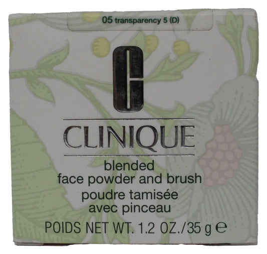 Clinique Blended Face Powder & Brush 05 Transparency 5 (D) 1.2 Ounces