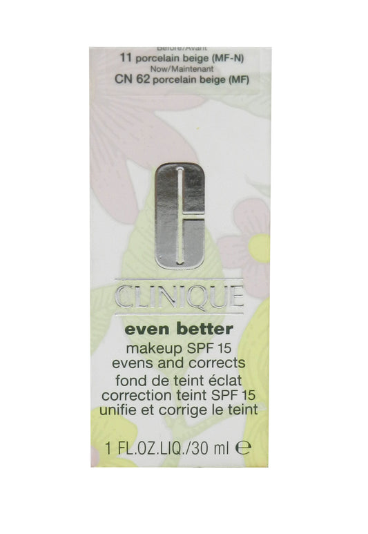 Clinique Even Better Makeup Even & Corrects SPF 15 CN 62 Porcelain Beige 1 Ounce