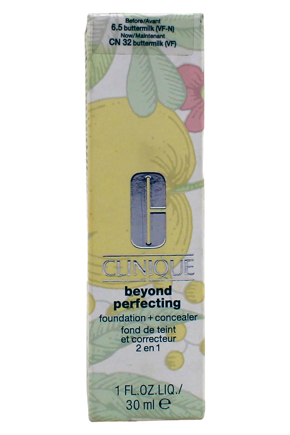 Clinique Beyond Perfecting Foundation + Concealer, 32 Buttermilk, 1 Fl Oz