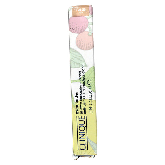 Clinique Even Better All Over Concealer + Eraser, CN 20 Fair 0.2 Fluid Ounces