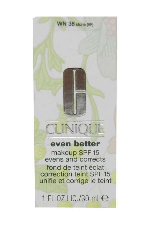 Clinique, Even Better, Paraben-Free, Hydrating, Liquid Foundation, WN 38, Stone, SPF 15, 30 ml