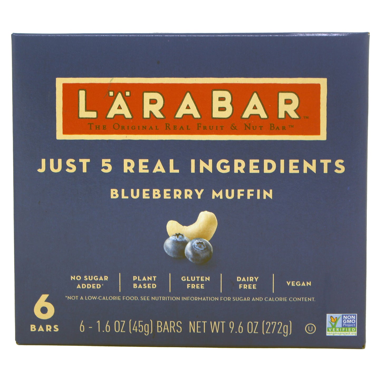 Larabar Blueberry Muffin 6 Bars Net Weight 9.60 Ounces