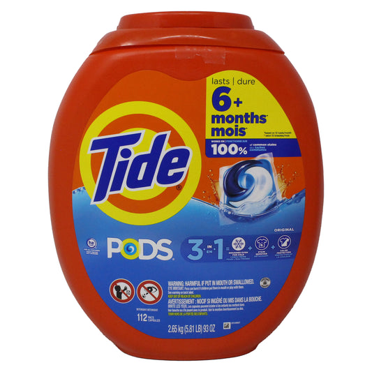 Tide PODS Coldwater Clean Laundry Detergent, Original Scent, 112 count