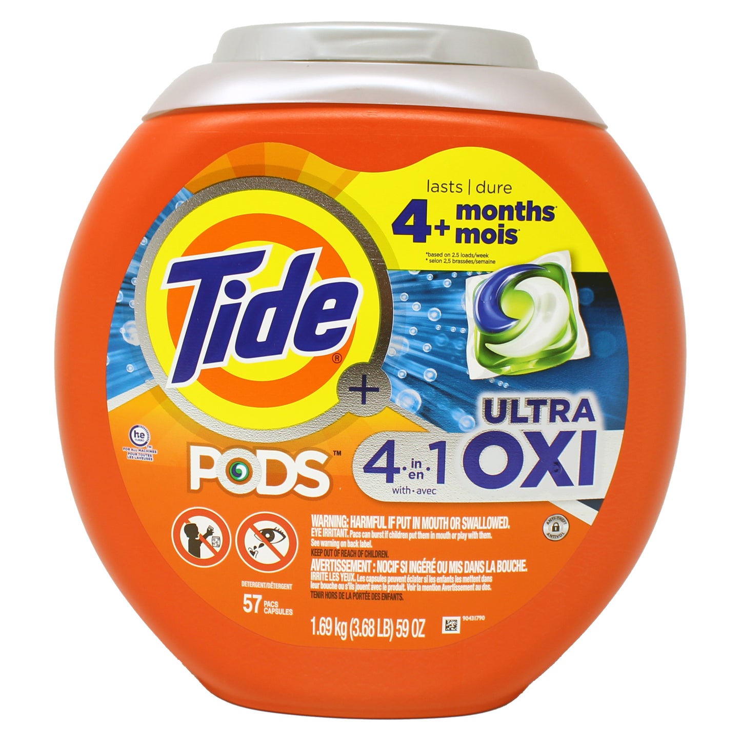 Tide Pods 4 in 1 Ultra Pods 57 Capsules