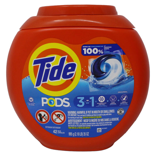 Tide PODS Laundry Detergent, 42 Count, Original Scent