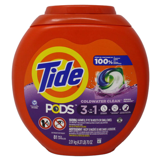 Tide Pods 3 in 1 Spring Meadow Pods 81 Capsules