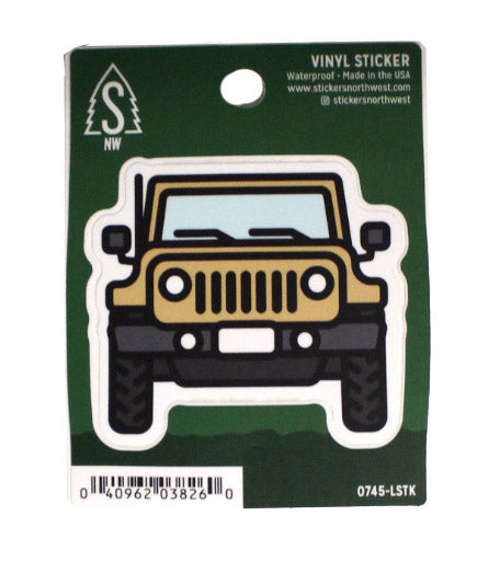 Stickers Northwest Jeep Front View Vinyl Sticker