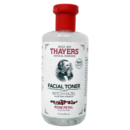 Thayers Facial Toner Witch Hazel Rose Petal Alcohol-Free 12 Ounce