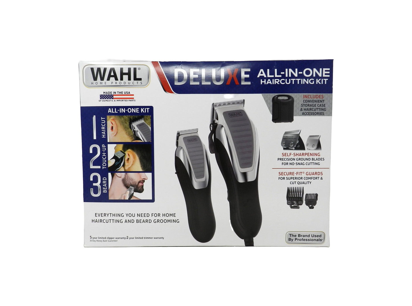 WAHL Deluxe All-In-One Haircutting Kit Black 29 Piece Set