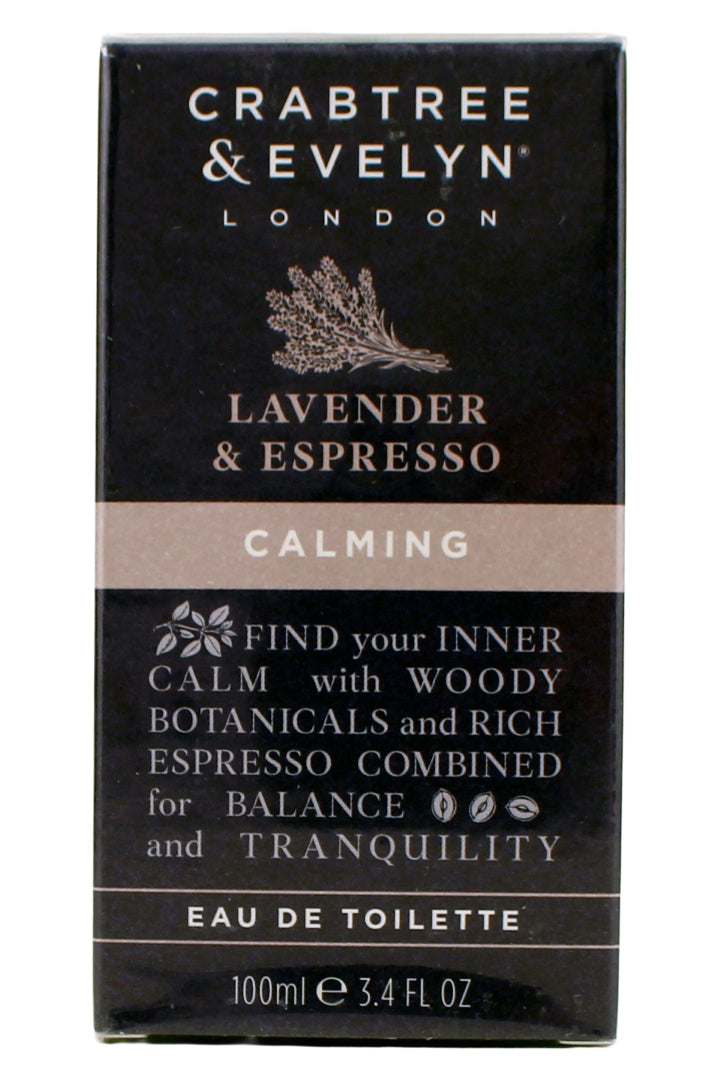 Crabtree & Evelyn Calming Lavender & Expresso Scent Eau De Toilette 3.4 Fl Ounce