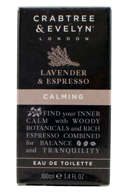 Crabtree & Evelyn Calming Lavender & Expresso Scent Eau De Toilette 3.4 Fl Ounce