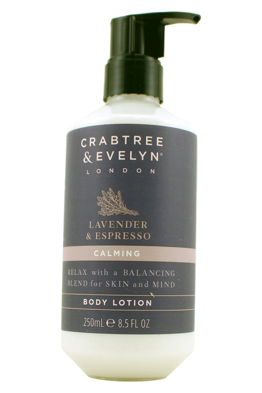 Crabtree & Evelyn Lanvender & Espresso Claming Body Lotion 8.5 Fl Ounce