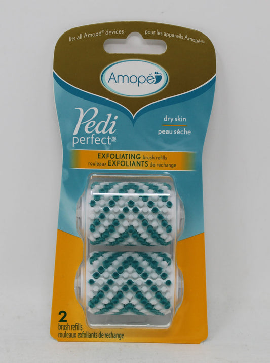 Amope Pedi Perfect Dry Skin Exfoliating Brush Refills 2 Count (Pack of 5)