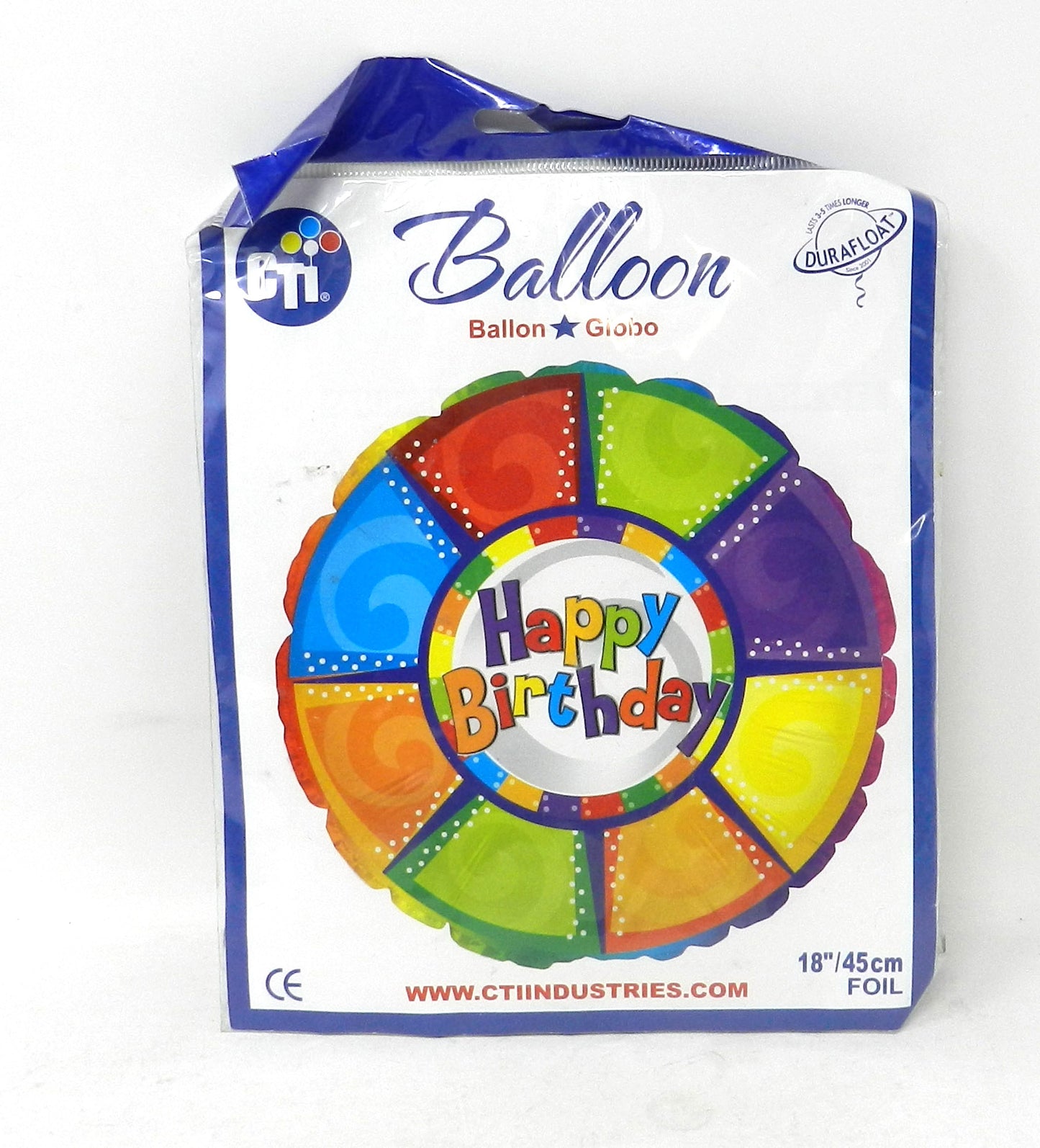 CTI 18" Happy Birthday Balloon 1 Count