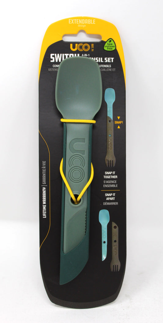 UCO Switch 4-In-1 Utensil Set Camp Green 1 Count