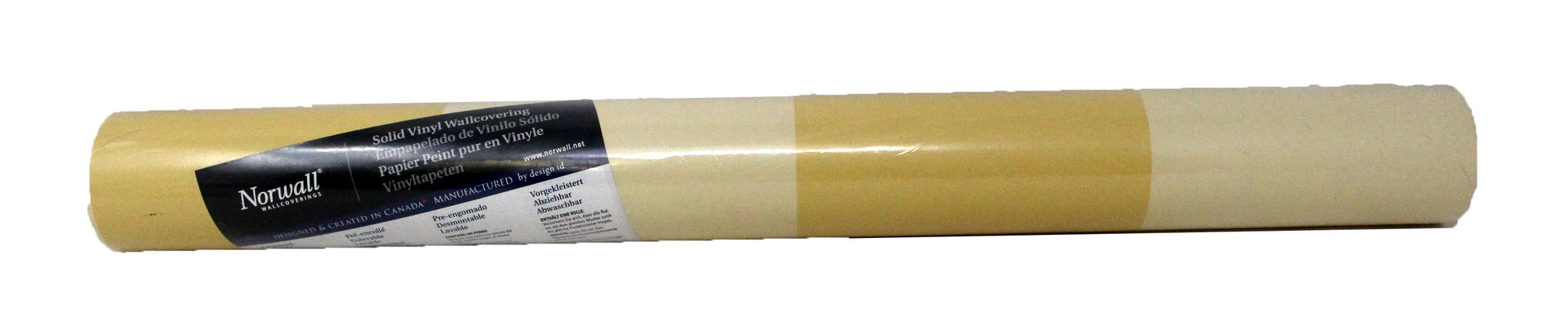 Norwall Wallcoverings Instripe Wallpaper Yellow Light Ochre 56.4 sq ft