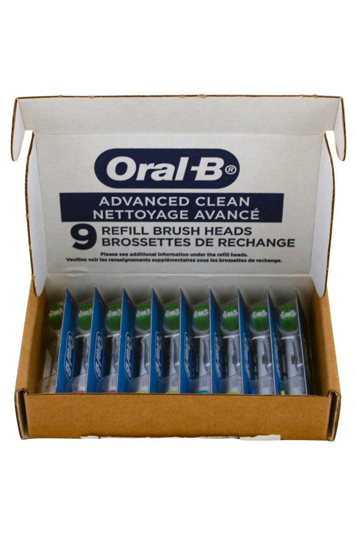 Oral-B Advanced Clean Refill Brush Heads 9 Count