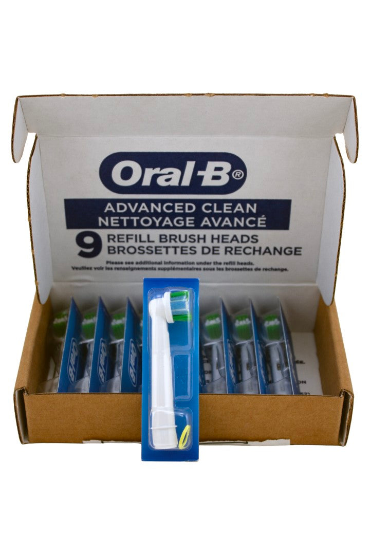 Oral-B Advanced Clean Refill Brush Heads 9 Count