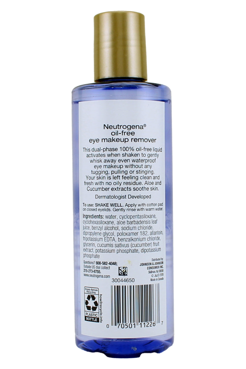 Neutrogena Oil Free Eye Makup Remover 8 Fl Ounce