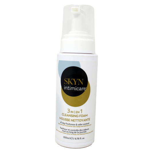 SKYN Intimicare 3 in 1 Cleansing Foam 6.76 Fluid Ounces