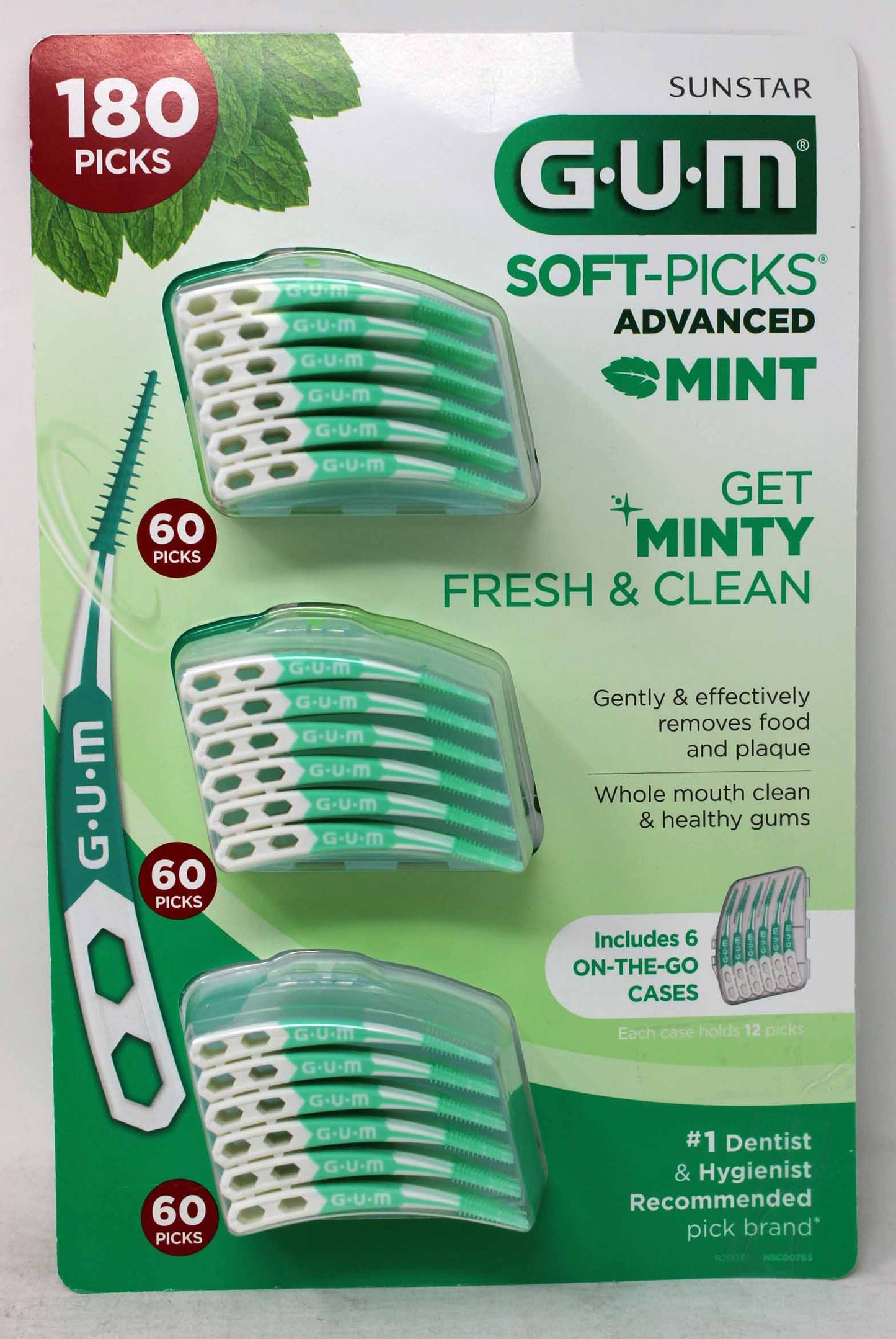 Sunstar Gum Soft Pick Advanced Mint 180 Count